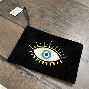 Black Clutch with Eye Design